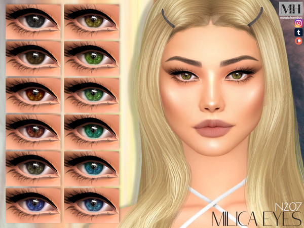 Sims 4 — Milica Eyes N207 by MagicHand — Cosmic eyes for males and females in 16 colors - HQ Compatible.