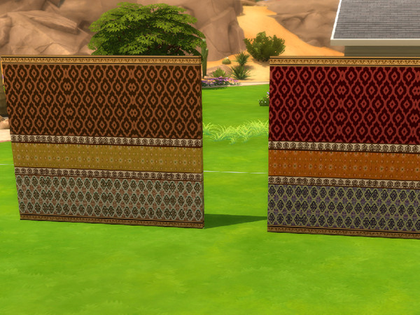 Sims 4 — Harem Walls by Brade1210 — Middle-Eastern Inspired walls perfect for palaces and harems.