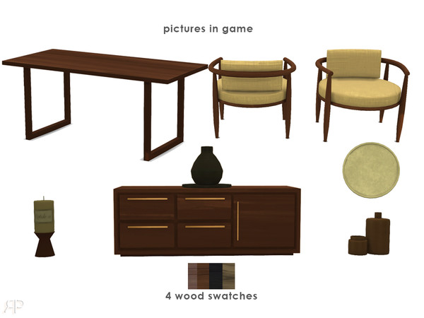 Sims 4 — RiptideCC-PureForm Dining Series Chair by Riptidecc — Discover the essence of modern simplicity with the