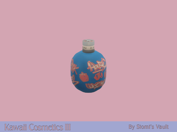 Sims 4 — Kawaii Cosmetics III - Spray by siomisvault — Because someone asked me to make it in blue so here it is! Thank