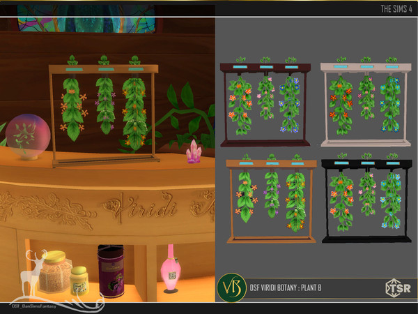 Sims 4 — DSF VIRIDI BOTANY PLANT B by DanSimsFantasy — The VD VIRIDI BOTANY design is designed in botany, imagined as a