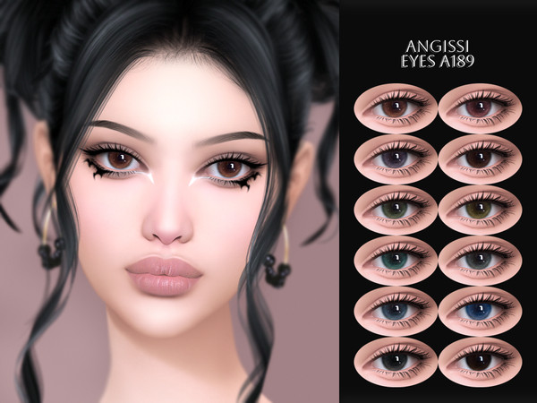 Sims 4 — EYES A189 by ANGISSI — PREVIEWS MADE USING HQ MOD Facepaint category