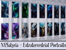 Sims 4 — NVS - Extraterrestrial Portraits by NVSatyria2 — Alien Portraits for your futuristic Home! Basegame compatible