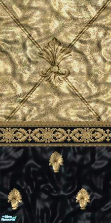 Sims 2 — The Moultrie Set - Wall by bunny8675309 — Option 1 wall in the Moultrie set