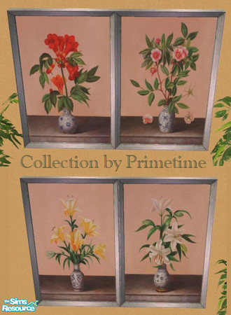 Sims 2 — PT Welby In Bloom by Primetime024 — This collection contains 4 Beautiful prints of flowers in bloom. They can be
