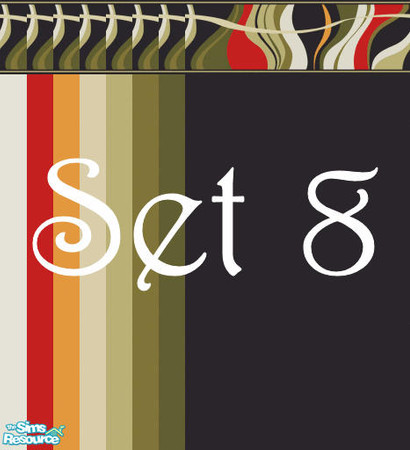 Sims 2 — Curvy Border Set 8 by Fizzy9 — Enjoy! :)