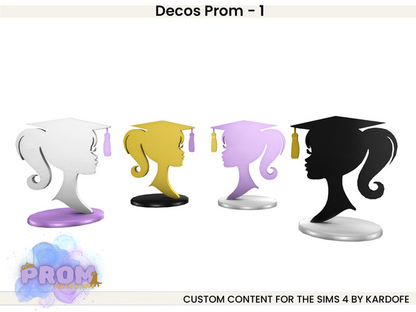 Sims 4 — kardofe_Decos Prom_Centerpiece girl by kardofe — First part of a set of decorations to decorate a beautiful