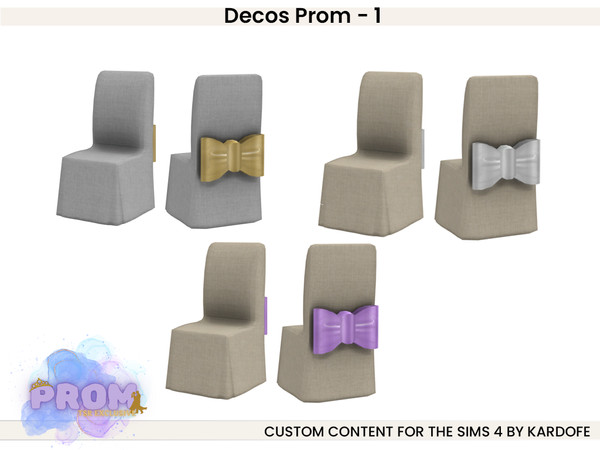 Sims 4 — kardofe_Decos Prom_Chair by kardofe — First part of a set of decorations to decorate a beautiful graduation