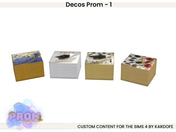 Sims 4 — kardofe_Decos Prom_Napkin by kardofe — First part of a set of decorations to decorate a beautiful graduation