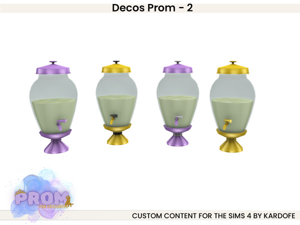 Sims 4 — kardofe_Decos Prom_Punch by kardofe — Second part of a set of decorations to set the scene for a beautiful