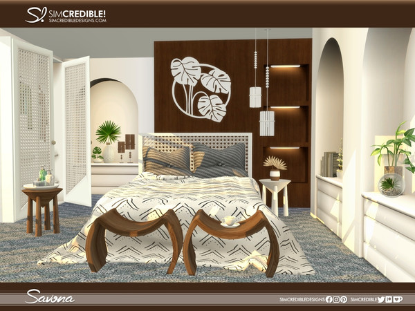 Sims 4 — Savona Cushions by SIMcredible! — Bringing to your sims a new bedroom, made with love and inspired by natural