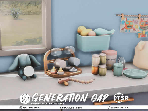 Sims 4 — Generation Gap - Senior Era - Dentures by Syboubou — Introducing Generation Gap, a new CC set with 22 items