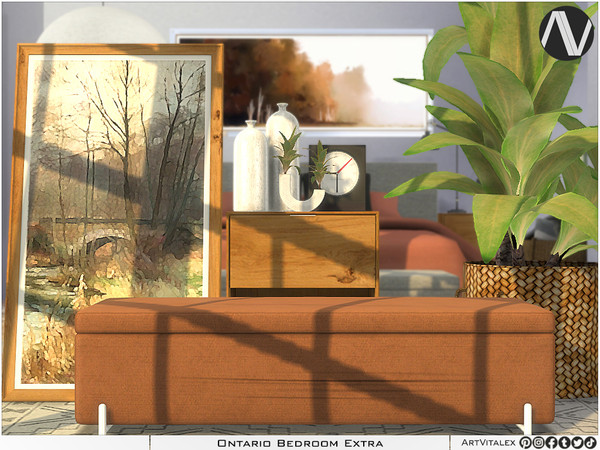 Sims 3 — Ontario Bedroom Extra by ArtVitalex — Bedroom Collection All rights reserved - Belong to 2024 ArtVitalex@TSR -