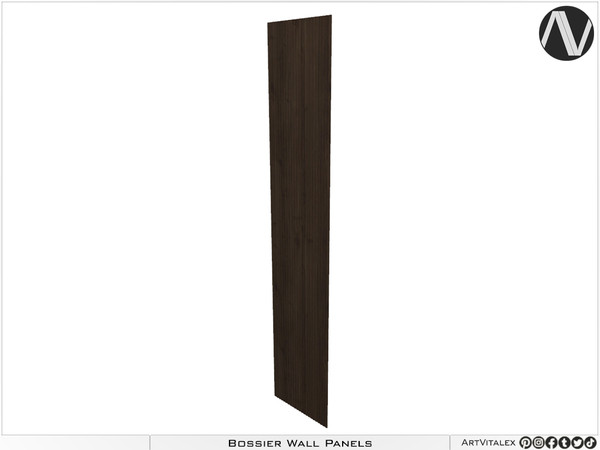 Sims 3 — Bossier Vertical Direction Wall Panel Tall by ArtVitalex — Decorative Collection All rights reserved - Belong to