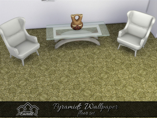 Sims 4 — Pyramids Wallpaper floor4 by Emerald — Maximize the happiness and comforting effect, beautifully accent your