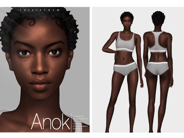 Sims 4 — [PATREON] Anok Skin Overlay by thisisthem — HQ Compatible ; Overlay (4 swatches) ; Skin Details Category ; Teen+