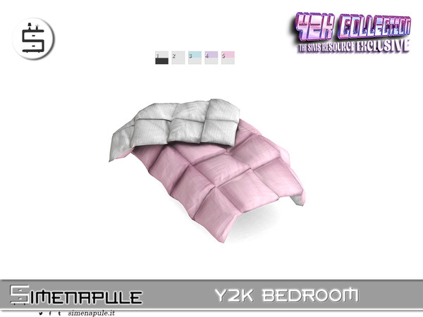 Sims 4 — Y2K Bedroom - Blanket by Simenapule — Simenapule_ Y2K BedroomSimenapule_ Y2K BedroomSimenapule_ Y2K Bedroom