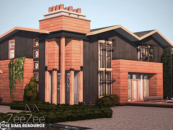 Sims 4 — ZeeZee House l noCC by simZmora — (!) Party Essentials Kit REQUIRED Lot Size - 30x30