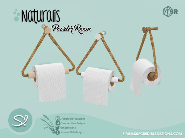 Sims 4 — Naturalis Powder room Toilet paper by SIMcredible! — by SIMcredibledesigns.com available exclusively at TSR 3