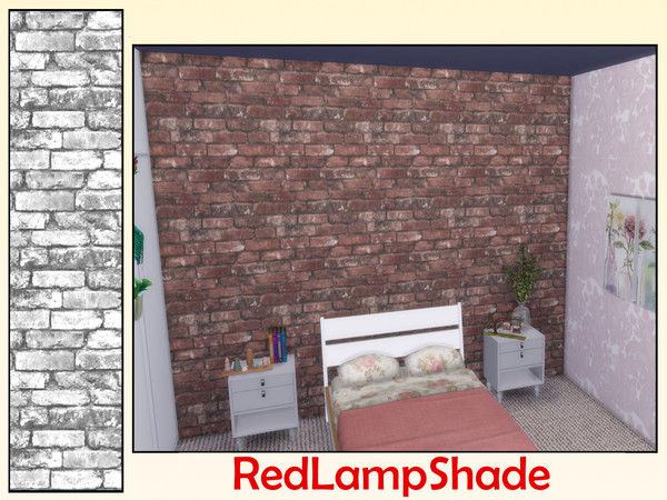 Sims 4 — Reclaimed Bricks by RedLampShade — Look old and tatty but you'll help the environment