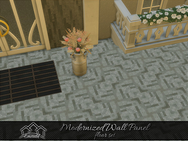 Sims 4 — Modernized Wall Panel floor2 by Emerald — This beautiful fashionable stylish panel will create stress free