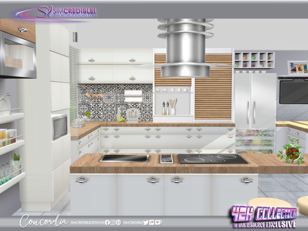 Sims 4 — Concordia - stove center by SIMcredible! — Back in 2003 when we started to create for the sims, we found a
