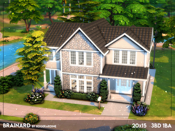 Sims 4 — Brainard (TSR only CC) by xogerardine — Cute, family house, hope you'll enjoy! x
