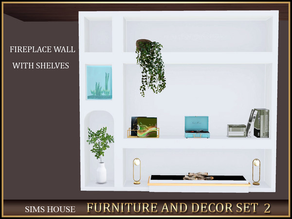 Sims 4 — [Sims House] CABINET WITH SHELVES CLOSED ON BOTH SIDES. SET OF FURNITURE AND DECOR 2 by Sims_House — FURNITURE