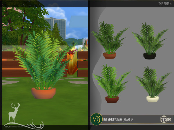 Sims 4 — DSF VIRIDI BOTANY _ PLANT B4 by DanSimsFantasy — These plants can contribute to the beauty or decoration of your
