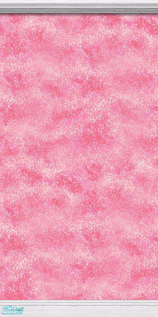 Sims 2 — LGR Part 2 by TKayO Wall 2 by TKayO — Pretty pink flowered wallpaper with crown and floor moldings to match the