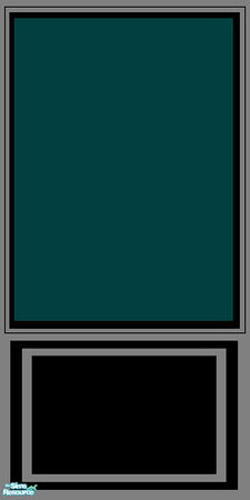 Sims 2 — GOREY dark  teal panel by daisylee — designed for Haunted Hollow