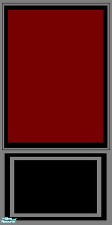 Sims 2 — GOREY red panel by daisylee — designed for Haunted Hollow