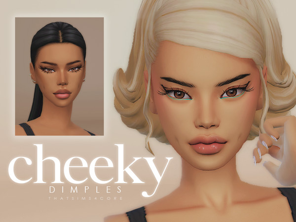 Sims 4 — cheeky - dimples set by thatsims4core — 6 styles