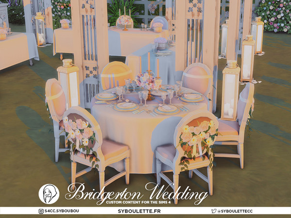 Sims 4 — Bridgerton Wedding - Cage by Syboubou — Step into the romantic world of the Regency era with a modern twist in