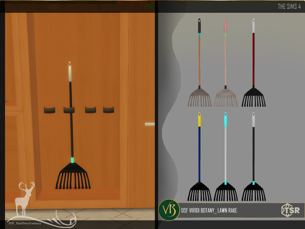 Sims 4 — DSF VIRIDI BOTANY_ LAWN RAKE by DanSimsFantasy — They are decorative objects for a space or room in which we are