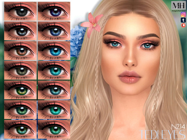 Sims 4 — Tedi Eyes N214 by MagicHand — Mesmerizing eyes for males and females in 16 colors - HQ Compatible.