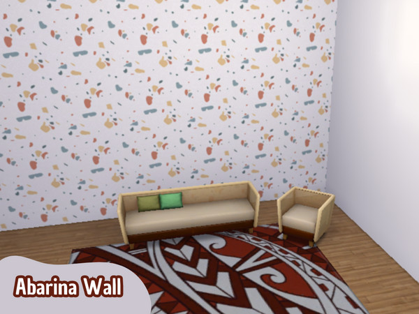 Sims 4 — Abarina Wall by Nunurere — Abarina Wall for basegame by Nunurere