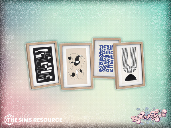 Sims 4 — Offish - Photo Frame by ArwenKaboom — New set featuring office cozy home office corner. All items are base game