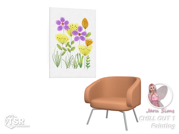 Sims 4 — Chill out 1 - Painting| jarusims by Jaru_Sims — Set "Chill out 1" contains: