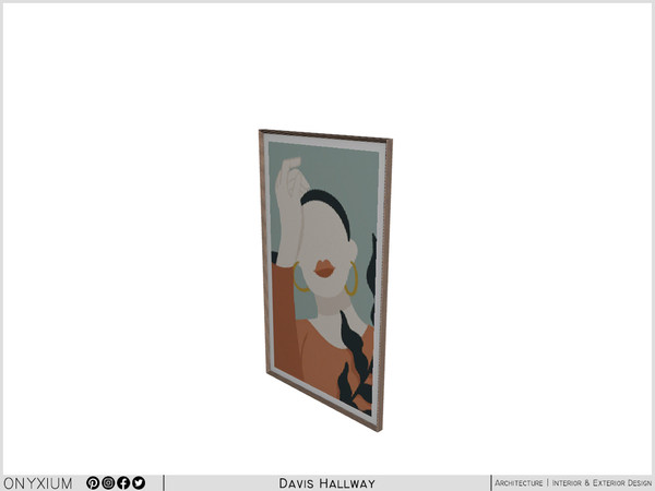 Sims 4 — Davis Painting by Onyxium — Onyxium@TSR Design Workshop Hallway Collection - Belong To The 2024 Year