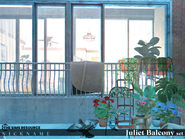 Sims 4 — Juliet Balcony set_A 1Tiles(M) by NICKNAME_sims4 — Juliet Balcony set 12 package files. Juliet Balcony set_A