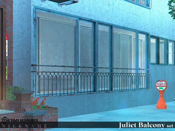 Sims 4 — Juliet Balcony set_A 1Tiles(R) by NICKNAME_sims4 — Juliet Balcony set 12 package files. Juliet Balcony set_A
