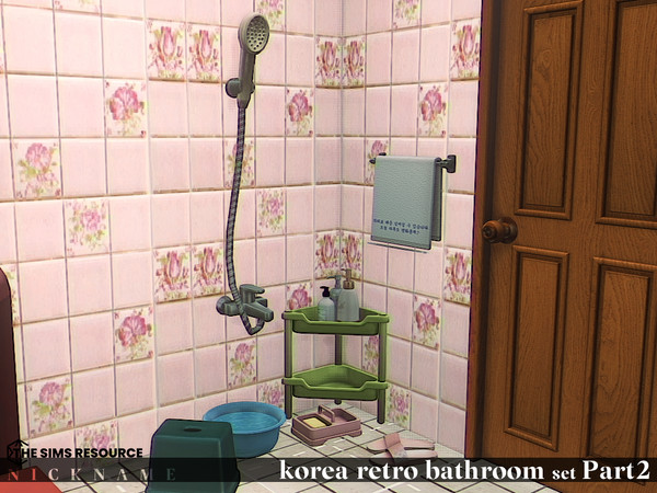 Sims 4 — korea retro bathroom set_tissue holder by NICKNAME_sims4 — korea retro bathroom set Part2 10 package files.