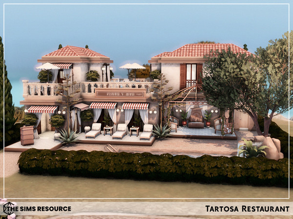 Sims 4 — Tartosa Restaurant by sharon337 — Community Lot.