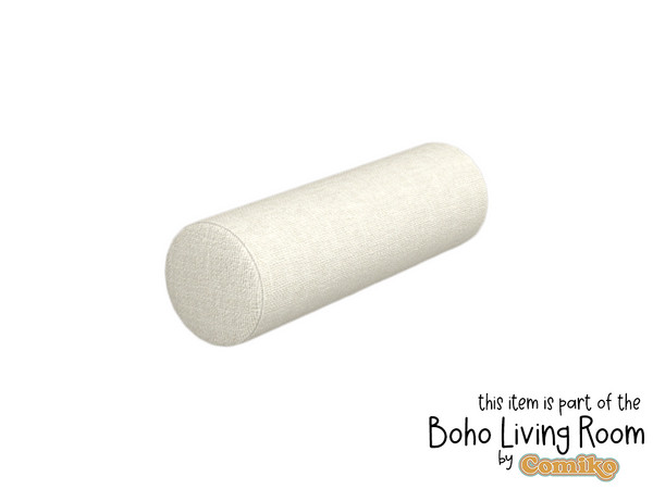 Sims 4 — Comiko Boho Living Room Round Cushion by Comiko — Boho Living Room Set is base game compatible and consists of