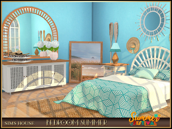 Sims 4 — [Sims House]FLOOR PICTURES.BEDROOM SUMMER 2 by Sims_House — BEDROOM SUMMER 2