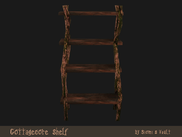Sims 4 — Cottagecore Shelf - Shelves by siomisvault — Hi I decided to make a cottagecore shelf for all of you I hope you