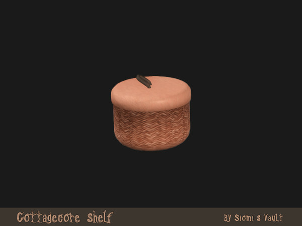Sims 4 — Cottagecore shelf - Box by siomisvault — Hi I decided to make a cottagecore shelf for all of you I hope you like