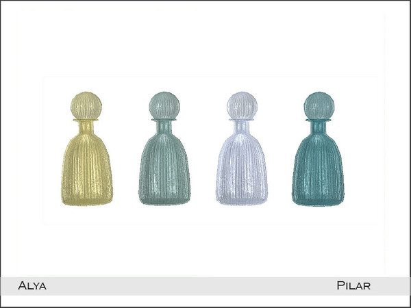 Sims 4 — Pilar Alya Bottle Small by Pilar — A tropical set for hot summer days