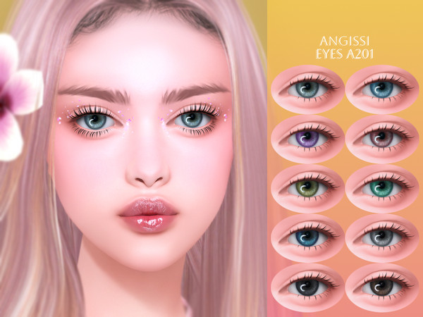 Sims 4 — EYES A201 by ANGISSI — PREVIEWS MADE USING HQ MOD Facepaint category